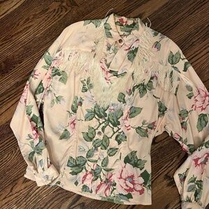 Pamela Brandt floral western button down 🌸